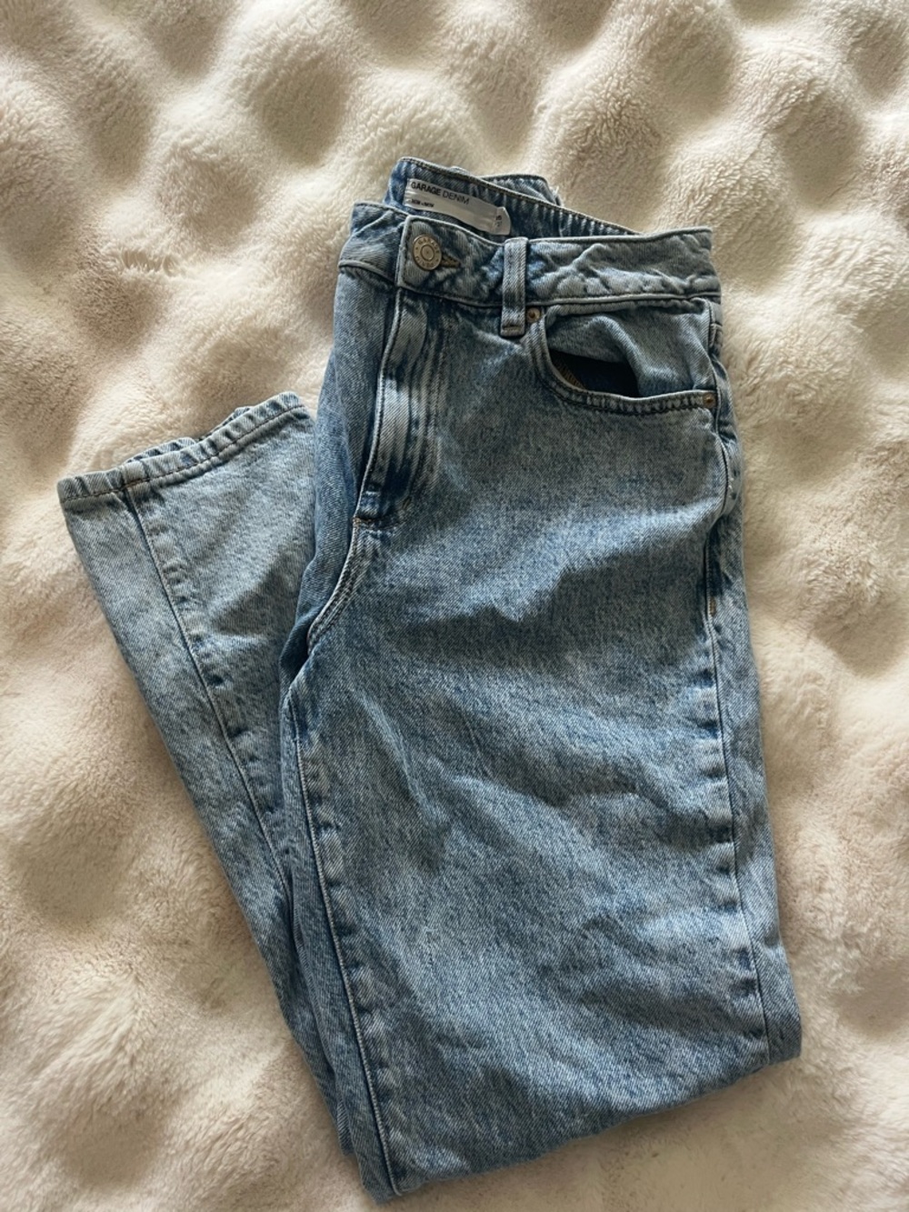 Garage Light Blue Denim Mom Jeans